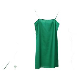 Carolina Herrera Sommerkleid Grün Viscose Seide Grün