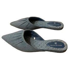 Autre Marque Brock Collection x H&M Denim Pointed Mules Blue Size 36 Blue