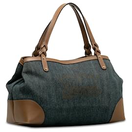 Gucci-Gucci Blue Denim Craft Tote Bag-Other