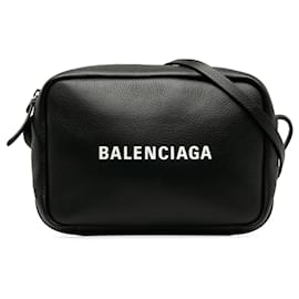 Balenciaga-Balenciaga Black Everyday Camera Bag S-Black