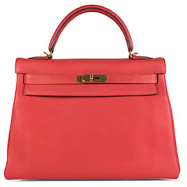 Hermès-Hermes Rosa 2014 Togo Kelly Returnne 32-Pink