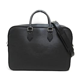 Louis Vuitton-Louis Vuitton Epi Dandy MM Maleta de couro Bolsa de negócios M54404 Em uma boa condição-Preto