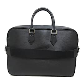 Louis Vuitton-Louis Vuitton Epi Dandy MM Maletín Bolso de negocios de cuero M54404 En muy buenas condiciones-Negro