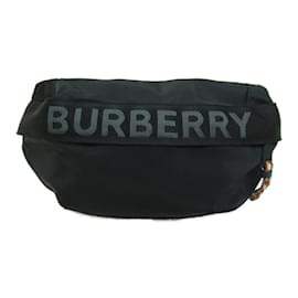 Burberry-Sac ceinture Sonny en nylon et cuir 8025668-Noir