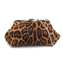 Dolce & Gabbana-Clasp Pochette Shoulder Purse Bag  BP1270-Brown