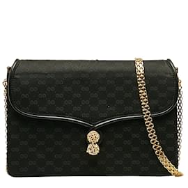 Gucci-Micro GG Embellished Shoulder Bag-Black