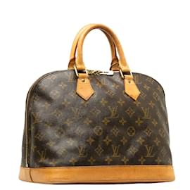 Louis Vuitton-Louis Vuitton Monogram Alma PM  Canvas Handbag M51130 in Good condition-Brown