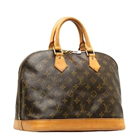 Louis Vuitton-Louis Vuitton Monogram Alma PM Sac à main en toile M51130 en bon état-Marron