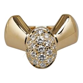 & Other Stories-18K-Pave-Ring-Golden