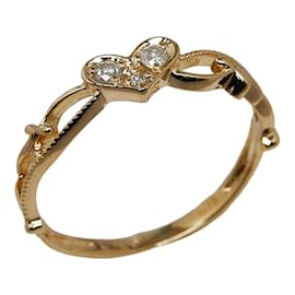 & Other Stories-18K Heart Diamond Ring-Golden