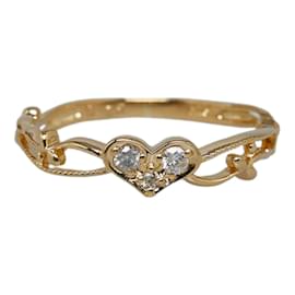 & Other Stories-18K Heart Diamond Ring-Golden