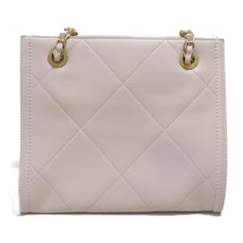 Chanel-Matelassé Logo Chain Shoulder Bag AS2750-Pink