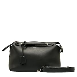 Fendi-Medium By The Way Handle Bag 8BL124-Black