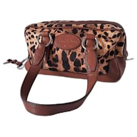 Dolce & Gabbana-Dolce & Gabbana sac à main animalier en cuir imprimé léopard-Multicolore