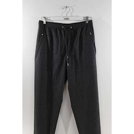 Hermès-Wool sports pants-Grey