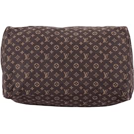 Louis Vuitton-Louis Vuitton Brown Mini Lin Speedy 30 handbag-Brown