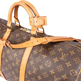 Louis Vuitton-Louis Vuitton Canvas Monogram Keepall Bandouliere 50-Braun