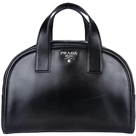 Prada-Prada Black Box Calf Handbag-Black