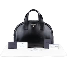 Prada-Prada Black Box Calf Handbag-Black