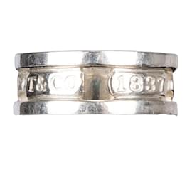 Tiffany & Co-TIFFANY & CO. 1837 925 STERLING SILVER RING-Silvery