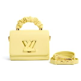 Louis Vuitton-2023 Bolso de cuero PM con asa giratoria de Louis Vuitton Bolso amarillo-Amarillo
