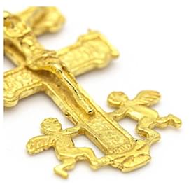 Autre Marque-Pendentif Croix Caravaca en Or Jaune.-Jaune