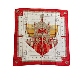 Hermès-HERMES  Silk handkerchief T.  silk-Red