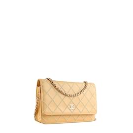 Chanel-CHANEL Handtaschen T.  Leder-Beige