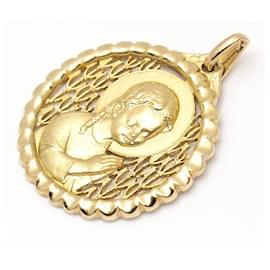 Autre Marque-Colgante Medalla 1959 en Oro Amarillo.-Dorado