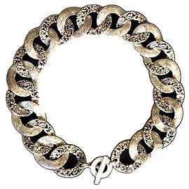 Kenzo Blumenhalskette Silber