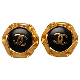 Chanel-Chanel Gold CC Clip On Earrings-Other