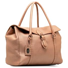 Fendi-Sac à main Fendi Selleria Linda rose-Rose