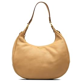 Prada-Sac à bandoulière Prada Marron Vitello Daino-Marron,Beige