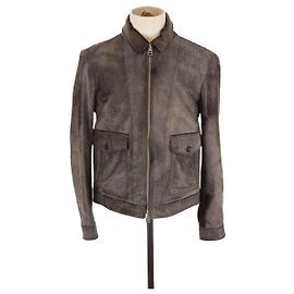 Tom Ford Lederjacke Khaki
