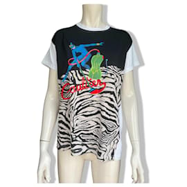 Jean Paul Gaultier-Jean Paul Gaultier-Weinlese 1990 T-Shirt-Schwarz,Weiß,Mehrfarben