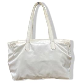 Prada-Vintage tessuto Re-nylon Tote bag Prada-White,Cream,Eggshell,Monogram