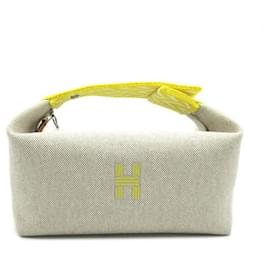Hermès-Toile Bride-A-Brac Travel Case PM-Yellow