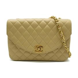 Chanel-CC Matelasse Single Flap Bag-Yellow