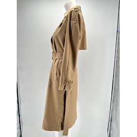 Autre Marque-NON SIGNE / UNSIGNED  Trench coats T.International L Wool-Brown