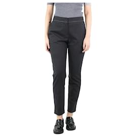 Brunello Cucinelli-Dark grey pocket trousers - size UK 14-Grey