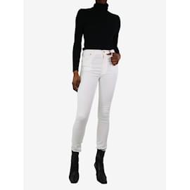 Gucci-Weiße Hose mit schmalem Bein – Größe UK 6-Weiß
