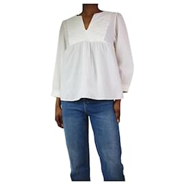 Ba&Sh-White cotton blouse - size XS-White