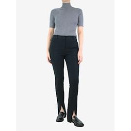 Victoria Beckham-Calças de alfaiataria pretas com pernas justas - tamanho UK 12-Preto
