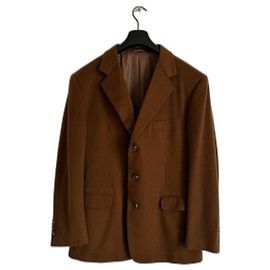 Hermès VESTE EN CACHEMIRE VINTAGE HERMES Marron
