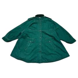 Fendi-Coats, Outerwear-Dark green