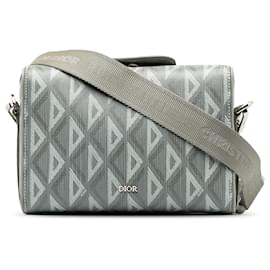 Dior-Dior Gray CD Diamond Crossbody Bag-Grey