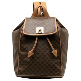 Céline-Sac à dos en macadam Celine Brown-Marron