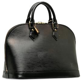 Louis Vuitton-Louis Vuitton Black Epi Alma PM-Black