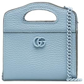 Gucci-Bolsa Gucci Azul GG Marmont-Azul