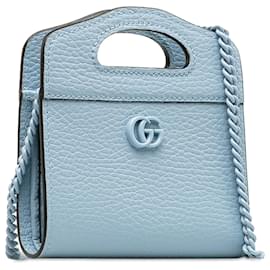 Gucci-Bolso satchel GG Marmont azul de Gucci-Azul